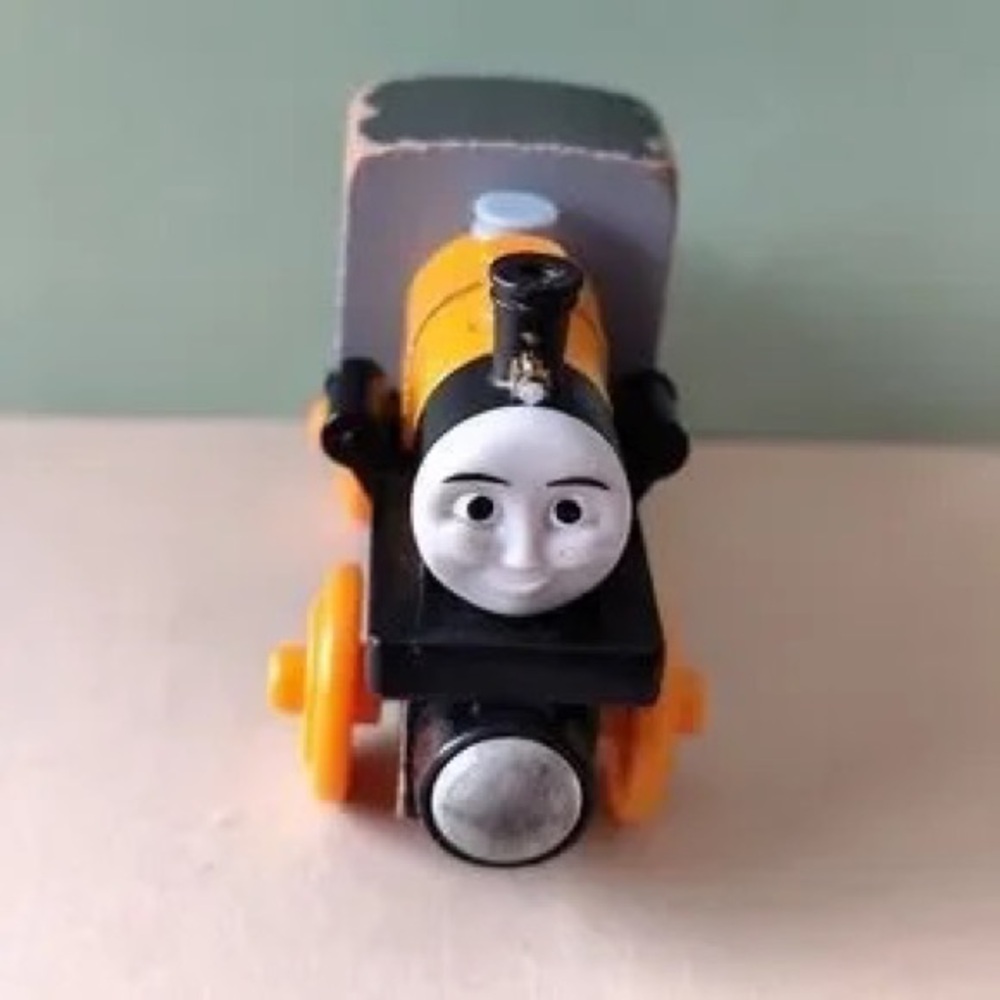 Yellow and Black Toy Train Engine - Kids Toy